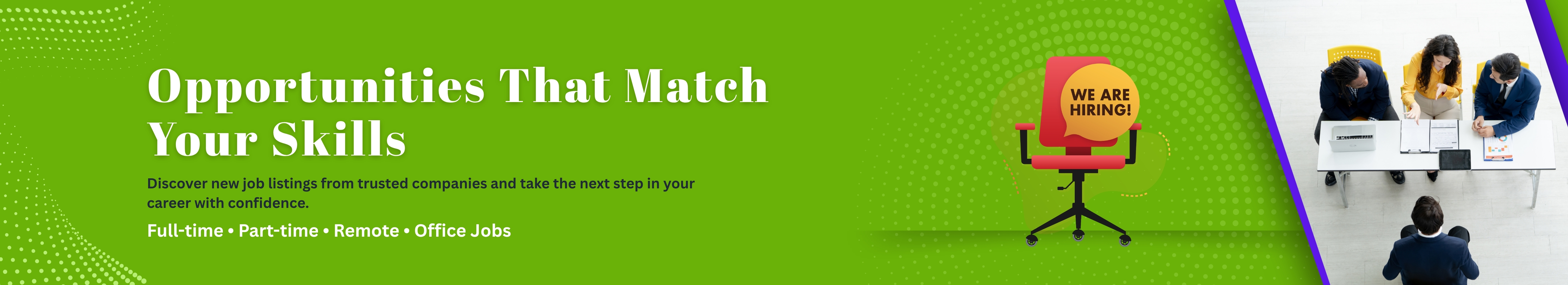 job banner