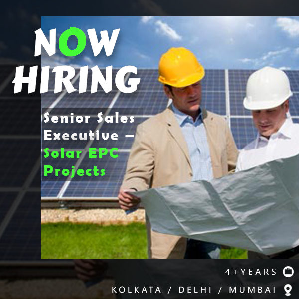 Sales Manager / Senior Sales Executive – Solar EPC Projects