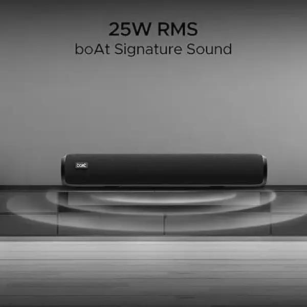 boAt Aavante Bar 610, 25W Signature Sound, 2.0 CH with Dual Passive Radiators, 7 HRS Battery, Sleek Design