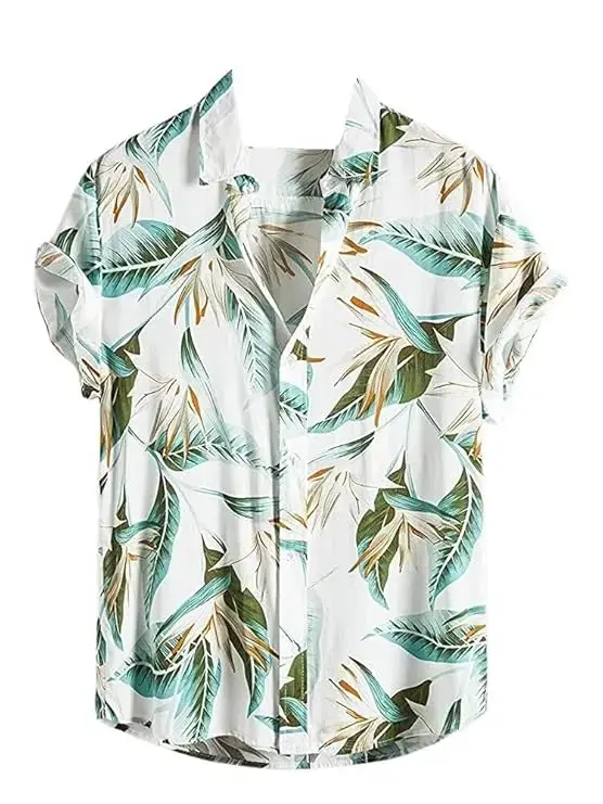 Men's Casual Cotton Shirt – Button Down Summer Shirt's for Men | Lightweight Textured Fabric