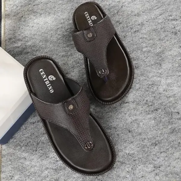Centrino Men's Flip-Flop Slippers | Luxurious Comfort for Every Step | Slip-On Ease, Classie Design | Perfect for Beach Days, Poolside Lounging, and Casual Wear(8203)