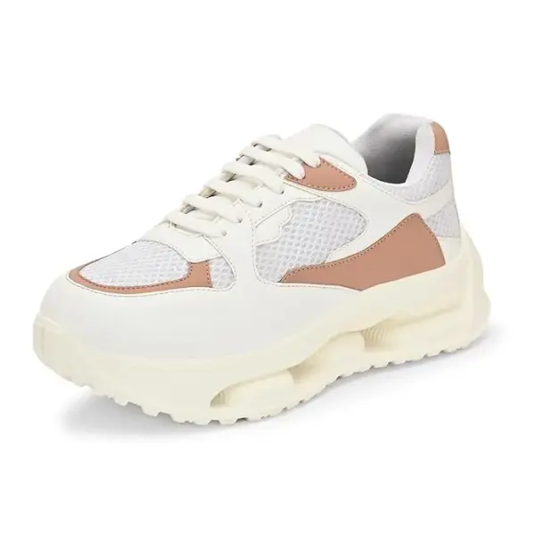 Centrino Women Sneaker | Cushioned Insole for Comfort | Stylish Lace-Up Design | Perfect for Casual Outfit for Girls (9249)
