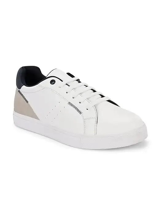Centrino Women Casual Shoes | Colorblock Sneakers with Ultra Soft Cushion Lace-Up Shoes All-Day Comfort | Trendy & Lightweight Design | Low Top Flat Sole(7611)