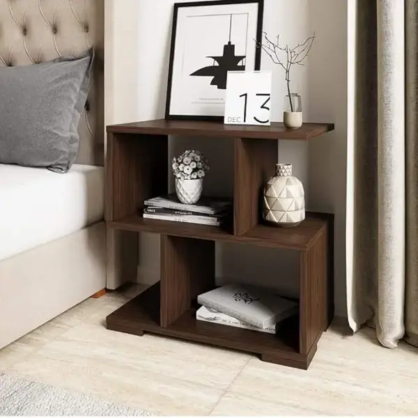 FireBees Modern Wooden Table,Wooden Bedside Table for Bed Room