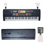 61 Keys Electronic Piano Keyboard for Beginners with LED Display & Mic | Portable Digital Music Keyboard with Multiple Tones