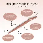 Kitsch Dermaplane Razor for Women Face - Face Razors for Women and Men - Eyebrow Trimmer, Shaver, Recycled Plastic Dermaplaning and Skin Care Tool - Terracotta, 12 pcs