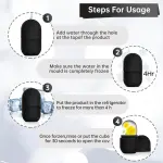 Ice Roller for Face and Eye, Ice Face Roller, Ice Roller Skin Care Tools Gifts for women,Silicone Ice Mold for Beauty(Black)