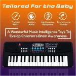 VEBETO Kids Piano with Mic (1 Year Warranty) 37 Keys 8 Rhythms 8 Tones 6 Demos Portable Electronic Keyboard Toy Beginners Educational Songs