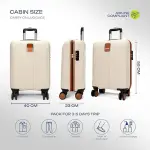 Safari Thorium Royale 8 Wheels 55cm Cabin Trolley Bag Hard Case Carry-on Polycarbonate Luggage, TSA Lock, Wet Pouch Organized Interior, Suitcase for Travel
