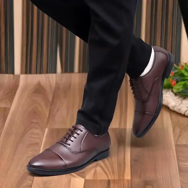 SHOOZ Faux Leather Men's Formal Shoes|Oxford Shoes|Office Shoes for Men (5 UK to 13 UK)
