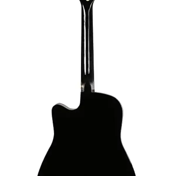 Juârez Acoustic Guitar Kit, JRZ38C/BK 38 Inch Cutaway, 038C with Bag, Strings, Pick and Strap, Black