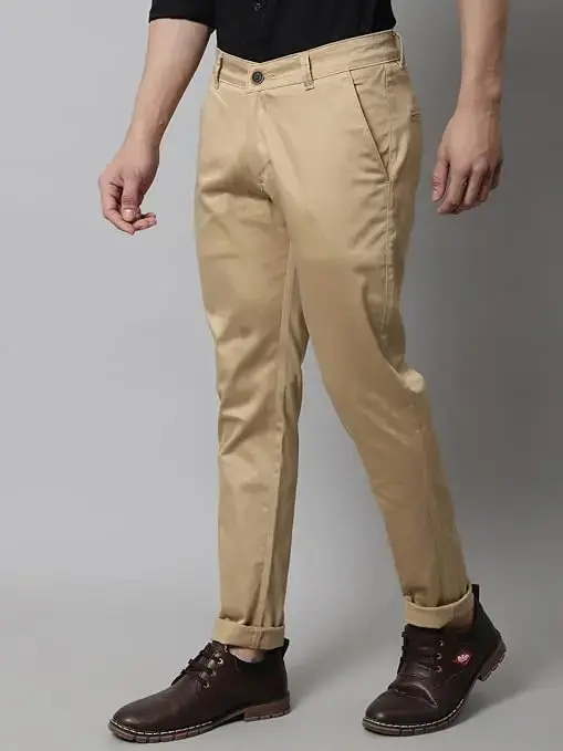 Men's Slim Fit Mid Rise Trouser