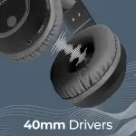 ZEBRONICS THUNDER Bluetooth 5.3 Wireless Headphones with 60H Backup, Gaming Mode