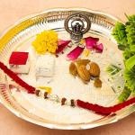 Rakhi 925 BIS Hallmarked Handmade Original Silver Stylish Rudraksha Rakhi for Men