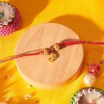 Set of 1 Rudraksh Rakhi for Brother | Rakhi Gift Pack for Sister, Bhaiya and Bhabhi | Bracelet for Men, Women | Fancy Jewellery Combo Gifts | Ideal for Gifting Hamper